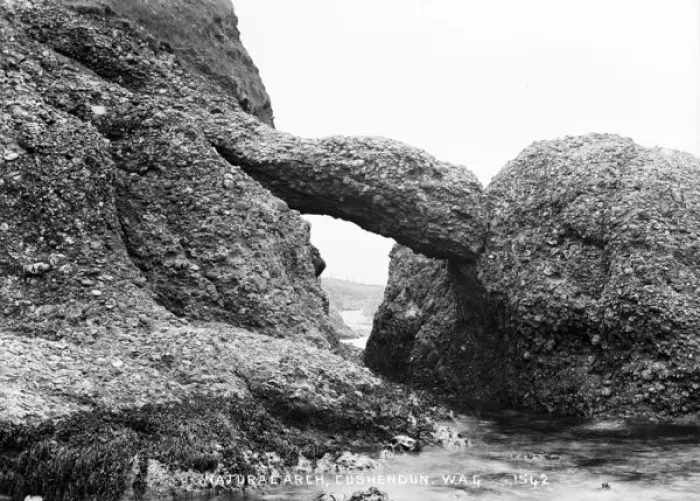 Framed Print : Natural Arch, Cushendun Framed Print : Natural Arch, Cushendun