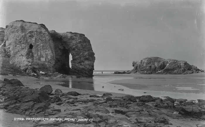 Framed Print : Natural Arches at Perranporth Framed Print : Natural Arches at Perranporth