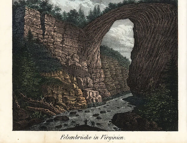 Natural Bridge in Shenandoah Valley, Virginia, America