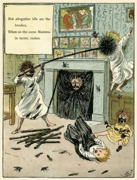 Framed Print : Naughty children making a mess Framed Print : Naughty children making a mess