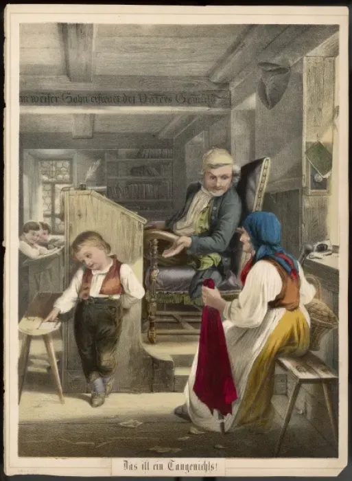 Framed Print : Naughty Pupil - Germany Framed Print : Naughty Pupil - Germany