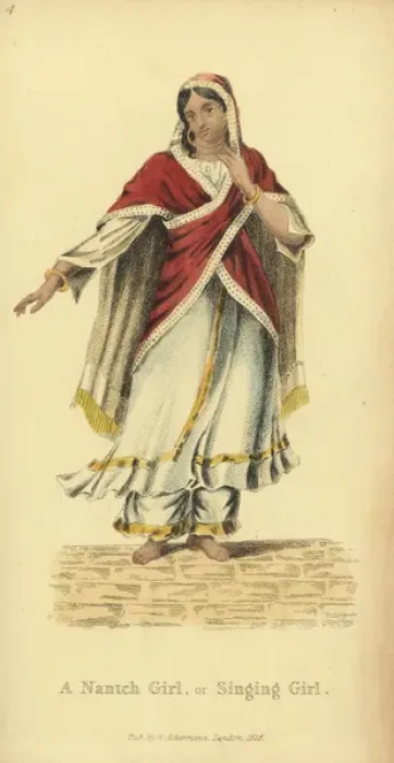 Framed Print : Nautch girl or singing girl, India Framed Print : Nautch girl or singing girl, India