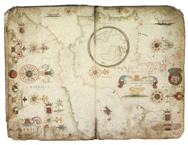 Nautical atlas (Civitate Marsilia) by Francesc