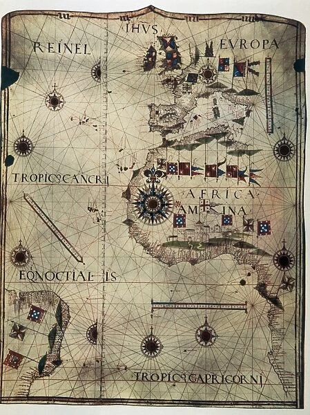 Nautical chart depicting the West Coast of Africa