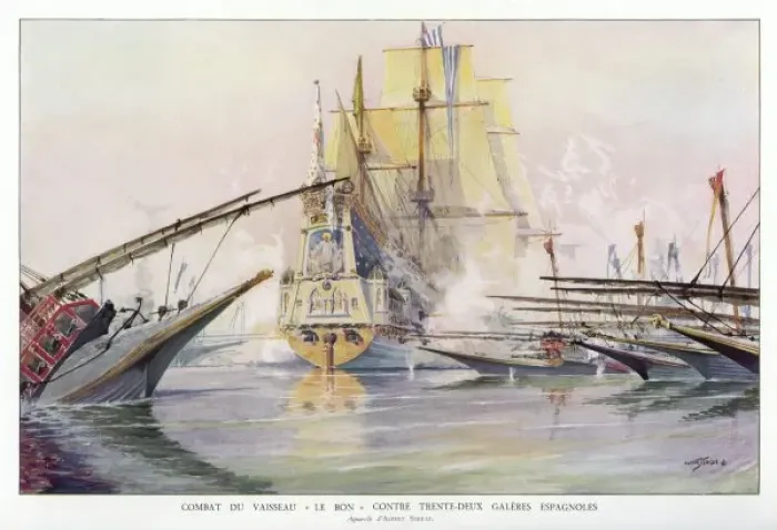Framed Print : Naval Action 1640