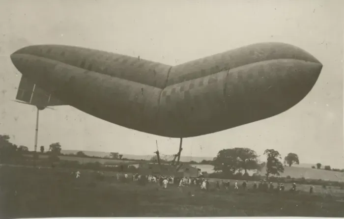 Framed Print : Naval Airship No3, Astra Torres, after a forced landing Framed Print : Naval Airship No3, Astra Torres, after a forced landing