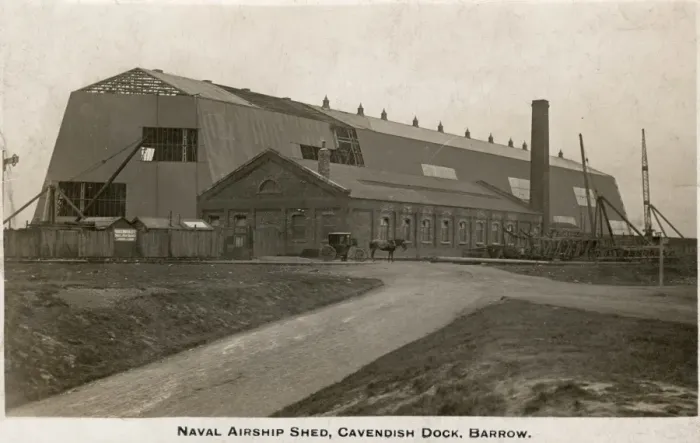 Framed Print : Naval Airship Shed, Cavendish Dock, Barrow Framed Print : Naval Airship Shed, Cavendish Dock, Barrow