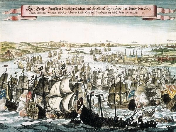 Naval battle, 17th century