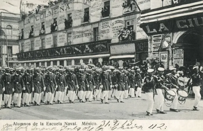 Framed Print : Naval cadets marching in Mexico City, Mexico Framed Print : Naval cadets marching in Mexico City, Mexico