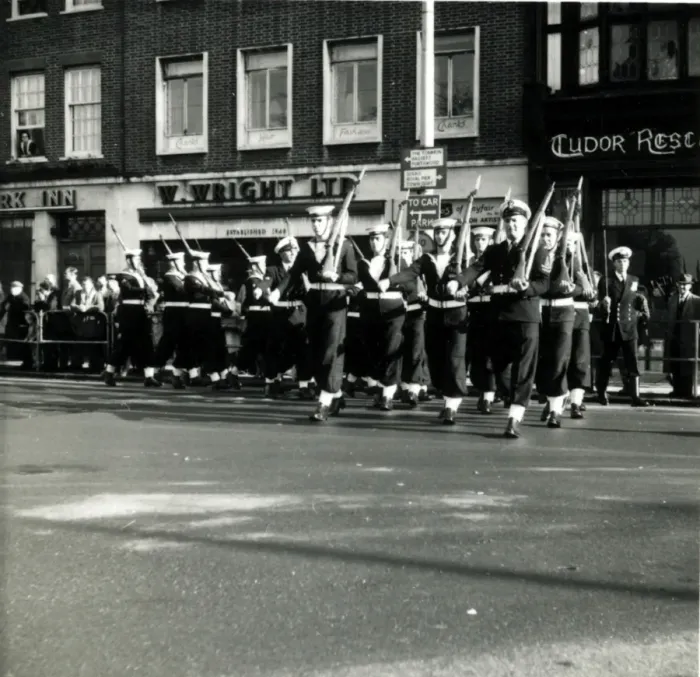 Framed Print : Naval Cadets in Pageant, Hythe, Hampshire Framed Print : Naval Cadets in Pageant, Hythe, Hampshire