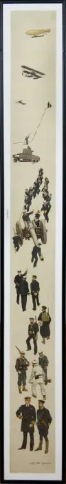 Framed Print : Naval images of our Allies, by Bert Thomas, WW1 Framed Print : Naval images of our Allies, by Bert Thomas, WW1