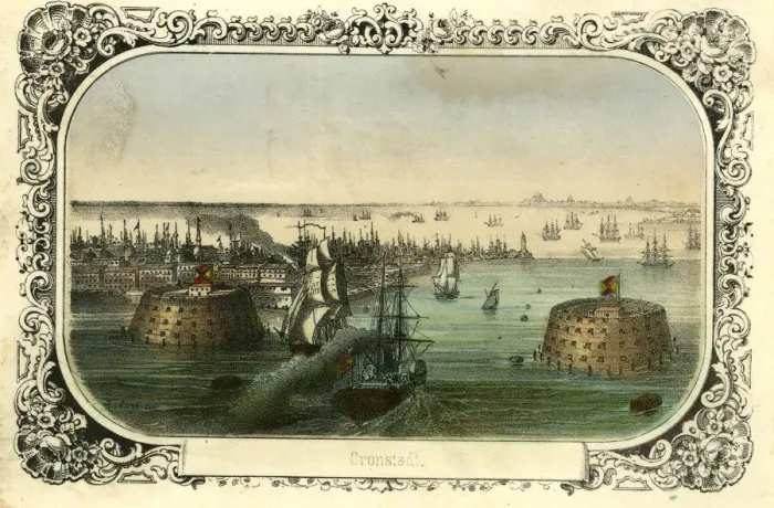 Framed Print : Naval Operations, Cronstadt, Crimean War Framed Print : Naval Operations, Cronstadt, Crimean War