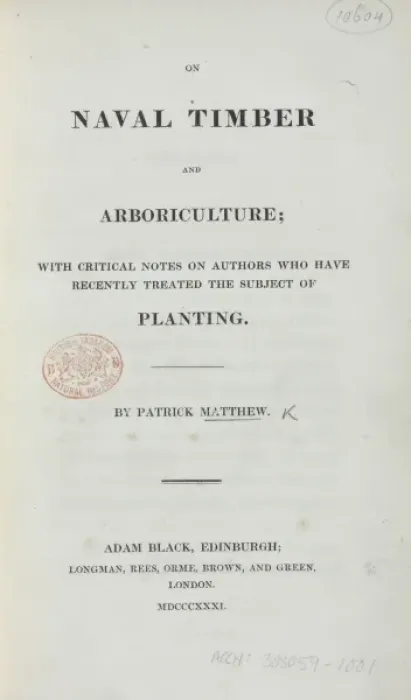Framed Print : On Naval Timber and Arboriculture by Patrick Matthew - title Framed Print : On Naval Timber and Arboriculture by Patrick Matthew - title