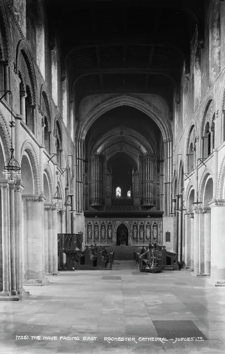 Framed Print : The Nave Facing East, Rochester Cathedral Framed Print : The Nave Facing East, Rochester Cathedral