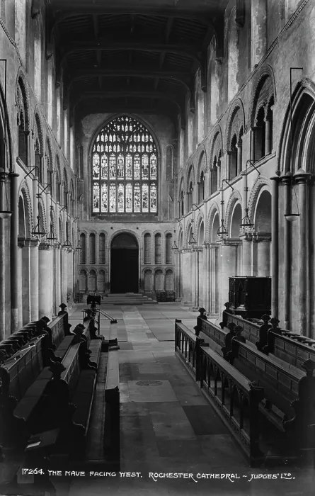 Framed Print : The Nave Facing West, Rochester Cathedral Framed Print : The Nave Facing West, Rochester Cathedral