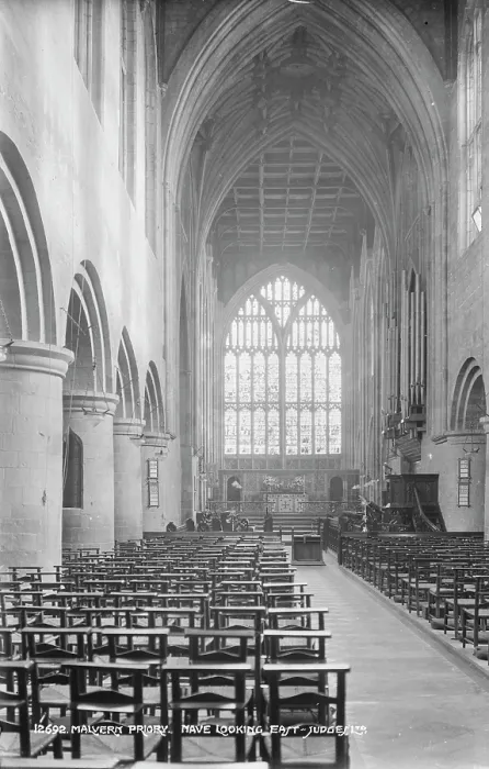 Framed Print : Nave of Malvern Priory Looking East Framed Print : Nave of Malvern Priory Looking East