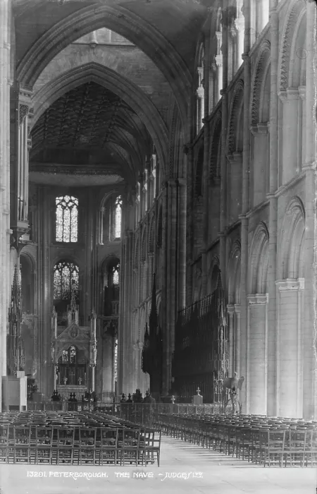 Framed Print : The Nave of Peterborough Cathedral Framed Print : The Nave of Peterborough Cathedral