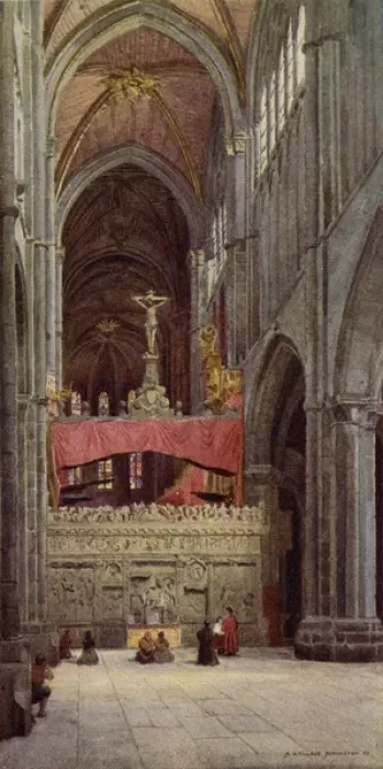 Framed Print : The Nave of vila Cathedral Framed Print : The Nave of vila Cathedral