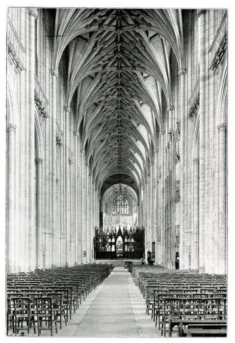 Framed Print : The Nave, Winchester Cathedral looking East Framed Print : The Nave, Winchester Cathedral looking East