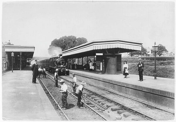 Navvies working at Upminster Station, Havering