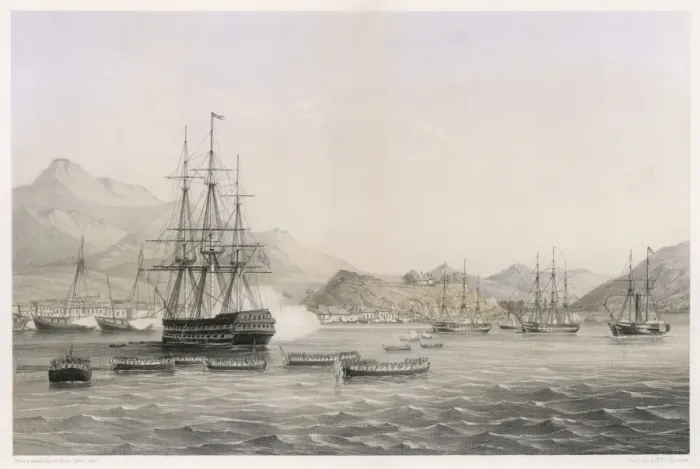 Framed Print : Navy Attack Fort / China Framed Print : Navy Attack Fort / China