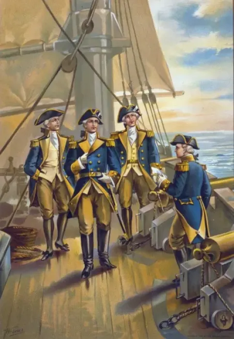 Framed Print : US Navy - Commander in Chief of fleet - 1776 Framed Print : US Navy - Commander in Chief of fleet - 1776