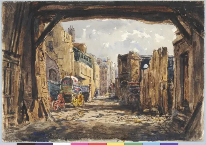 Framed Print : Near Adelphi Arches, Strand, London Framed Print : Near Adelphi Arches, Strand, London