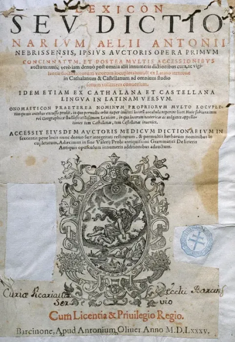 Framed Print : Nebrija, Elio Antonio de (1441-1522). Spanish Humanist. Dic Framed Print : Nebrija, Elio Antonio de (1441-1522). Spanish Humanist. Dic