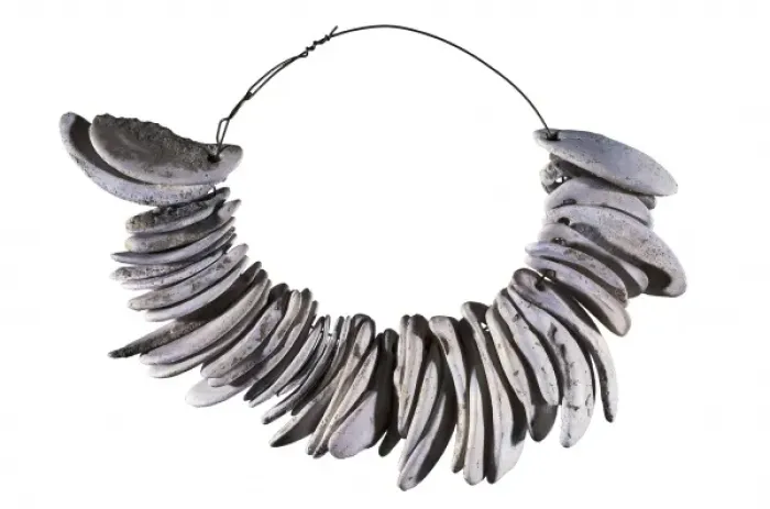 Framed Print : Necklace. Neolithic art. Decorative Arts. SPAIN Framed Print : Necklace. Neolithic art. Decorative Arts. SPAIN