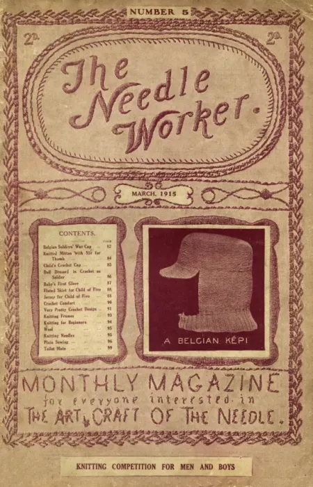 Framed Print : The Needle Worker, WW1 knitting & sewing booklet Framed Print : The Needle Worker, WW1 knitting & sewing booklet