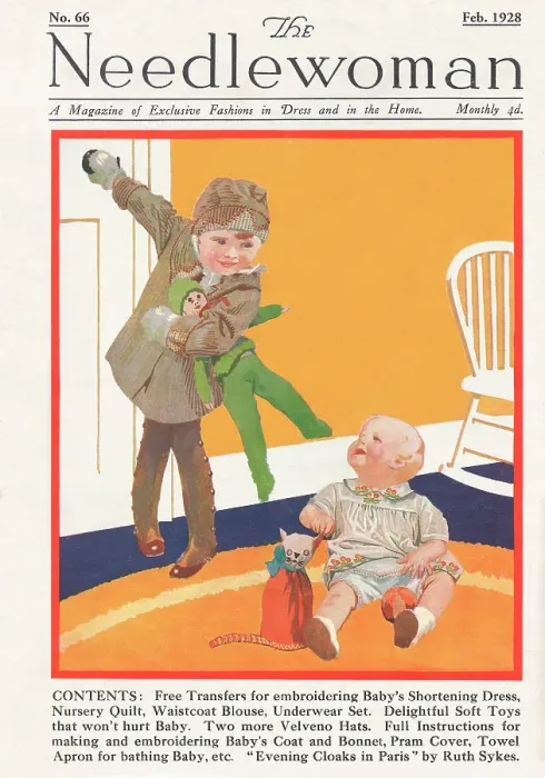 Framed Print : The Needlewoman cover February 1928 Framed Print : The Needlewoman cover February 1928
