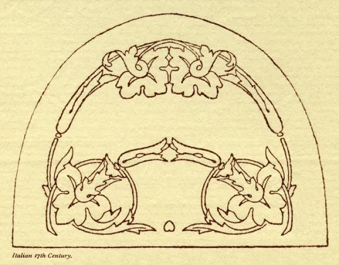 Framed Print : Needlework pattern in outline Framed Print : Needlework pattern in outline
