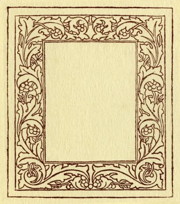 Framed Print : Needlework pattern in outline Framed Print : Needlework pattern in outline