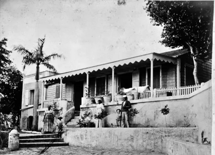Framed Print : Negro house, St. Thomas, West Indies Framed Print : Negro house, St. Thomas, West Indies