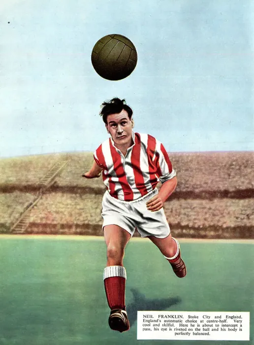 Framed Print : Neil Franklin, Stoke City and England footballer Framed Print : Neil Franklin, Stoke City and England footballer