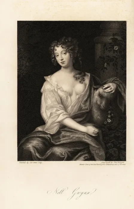 Framed Print : Nell Gwyn, Restoration actress, 1650-1687 Framed Print : Nell Gwyn, Restoration actress, 1650-1687