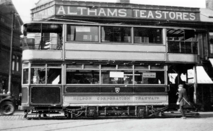 Framed Print : Nelson Corporation tram, possibly 1920s Framed Print : Nelson Corporation tram, possibly 1920s