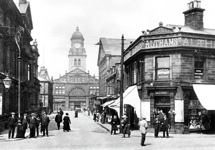 Framed Print : Nelson Market Street early 1900s Framed Print : Nelson Market Street early 1900s
