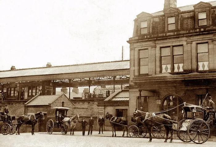 Framed Print : Nelson Railway Station, early 1900s Framed Print : Nelson Railway Station, early 1900s