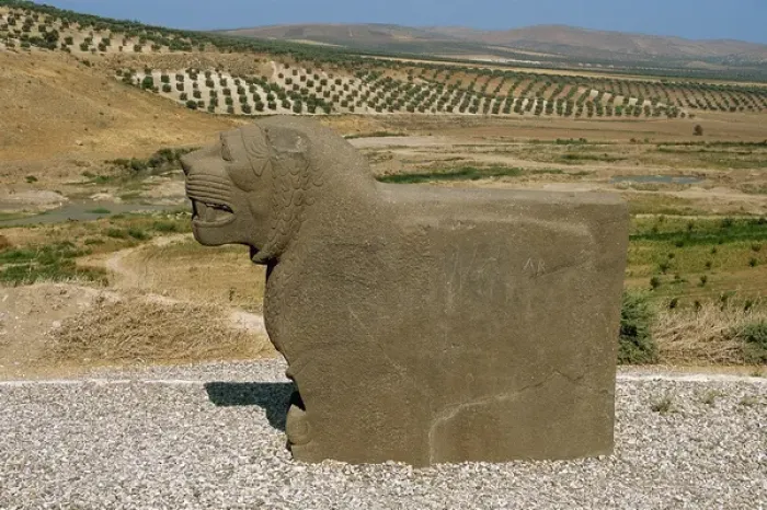 Framed Print : Neo-Hittite. Colossal basalt lion found in 1955. Ain Dara Te Framed Print : Neo-Hittite. Colossal basalt lion found in 1955. Ain Dara Te