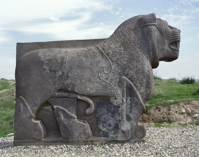 Framed Print : Neo-Hittite. Colossal basalt lion found in 1955. Ain Dara Te Framed Print : Neo-Hittite. Colossal basalt lion found in 1955. Ain Dara Te