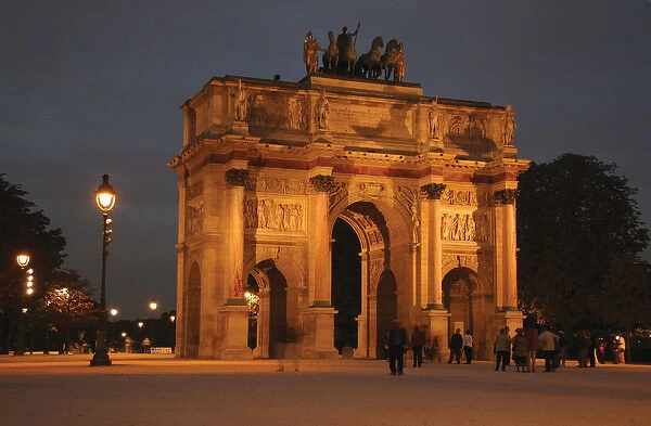 Neoclassical Art. Arch of Victory of The Carrousel (Arc the