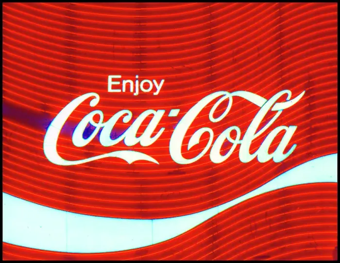 Framed Print : Neon Coca Cola sign LA Framed Print : Neon Coca Cola sign LA