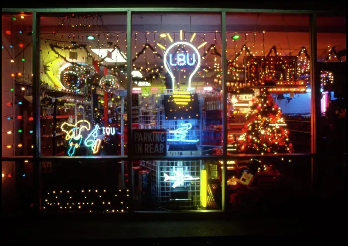 Framed Print : Neon window Los Angeles Framed Print : Neon window Los Angeles