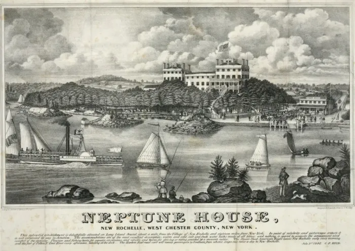 Framed Print : Neptune House, New Rochelle, West Chester County, New York Framed Print : Neptune House, New Rochelle, West Chester County, New York