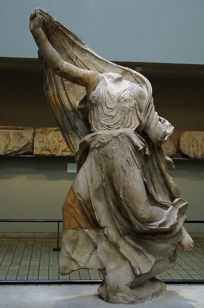 Nereid Monument. Classical period Lycia. Turkey. Statue of N