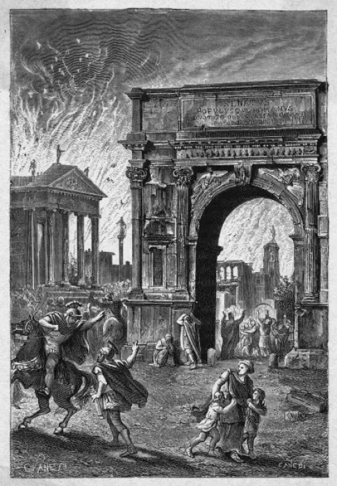 Framed Print : Nero and Rome Fire - 2 Framed Print : Nero and Rome Fire - 2