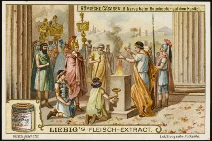 Framed Print : Nerva Sacrifices Framed Print : Nerva Sacrifices
