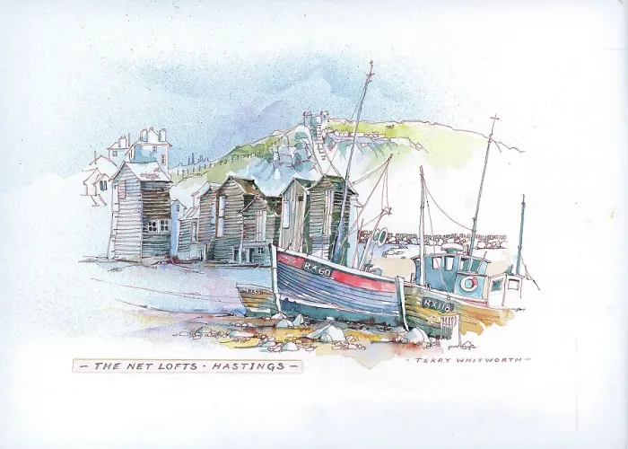Framed Print : The Net Lofts, Hastings Framed Print : The Net Lofts, Hastings