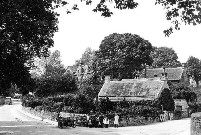 Framed Print : nether End, Baslow early 1900's Framed Print : nether End, Baslow early 1900's